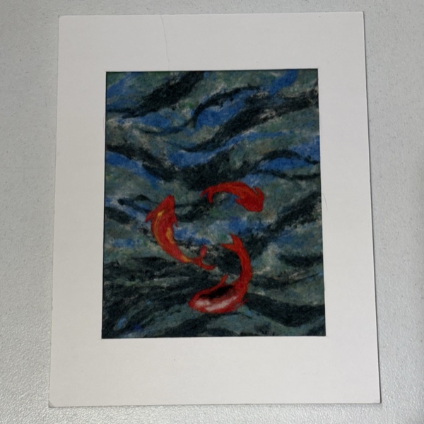 Needle Felted Art - Koi - 2 HR